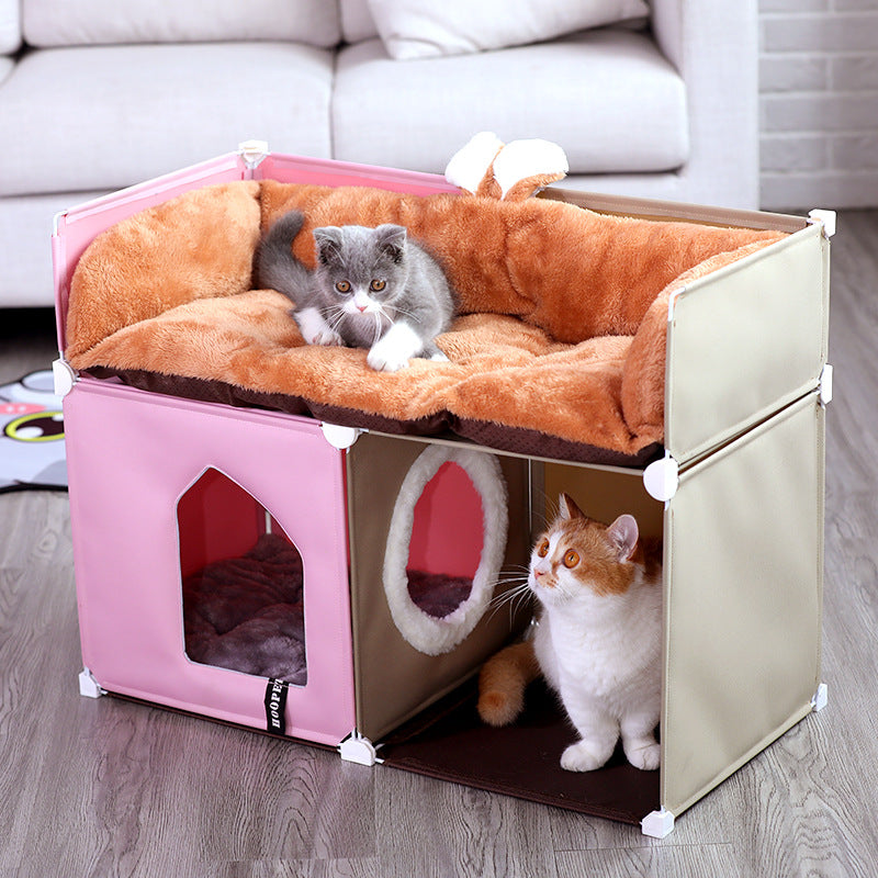 Warm and fully enclosed cat villa