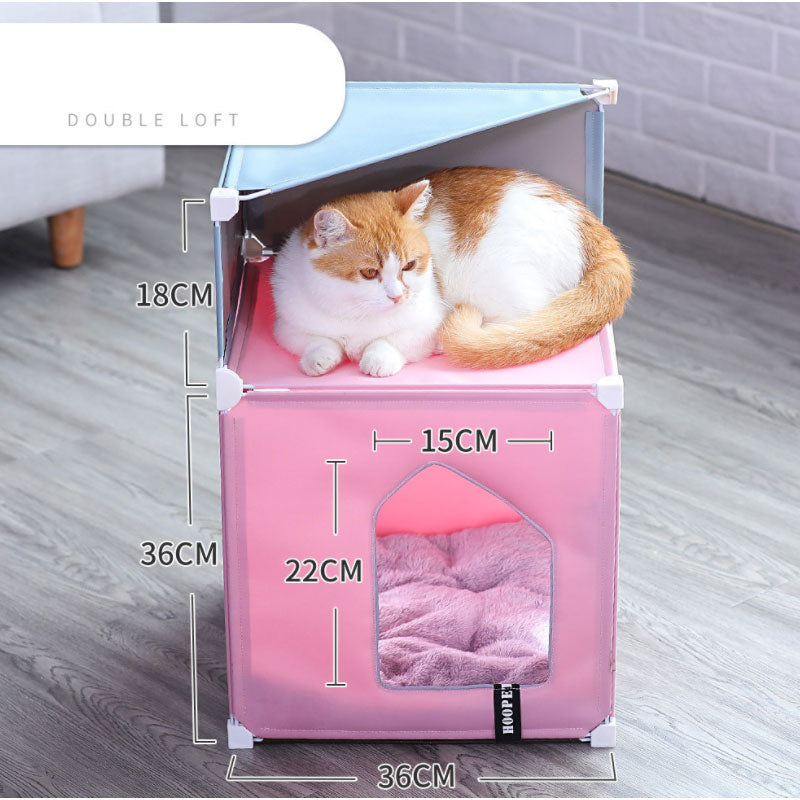 Warm and fully enclosed cat villa